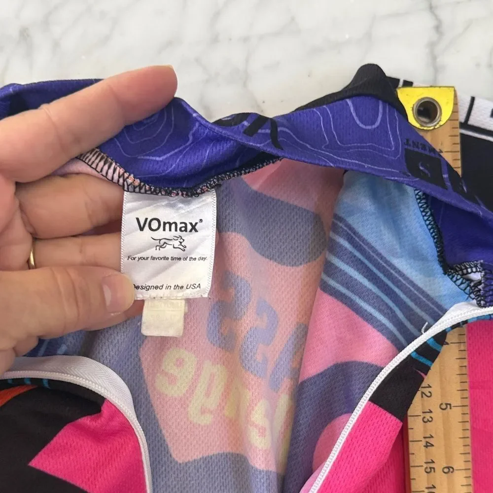 Vomax Women's Cycling Jersey Pan Mass Challenge PMC 08 1/2 Zip Size L/XL